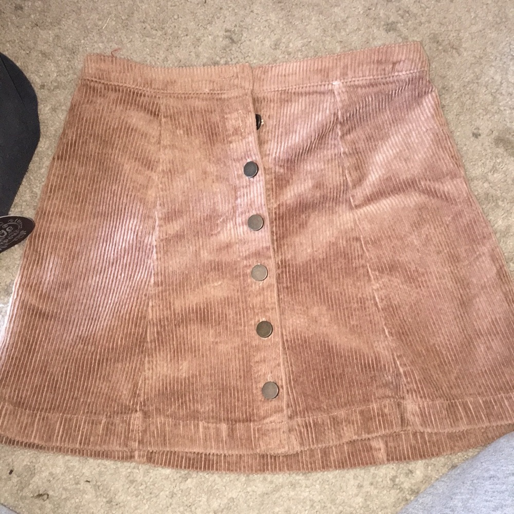Corduroy tan skirt